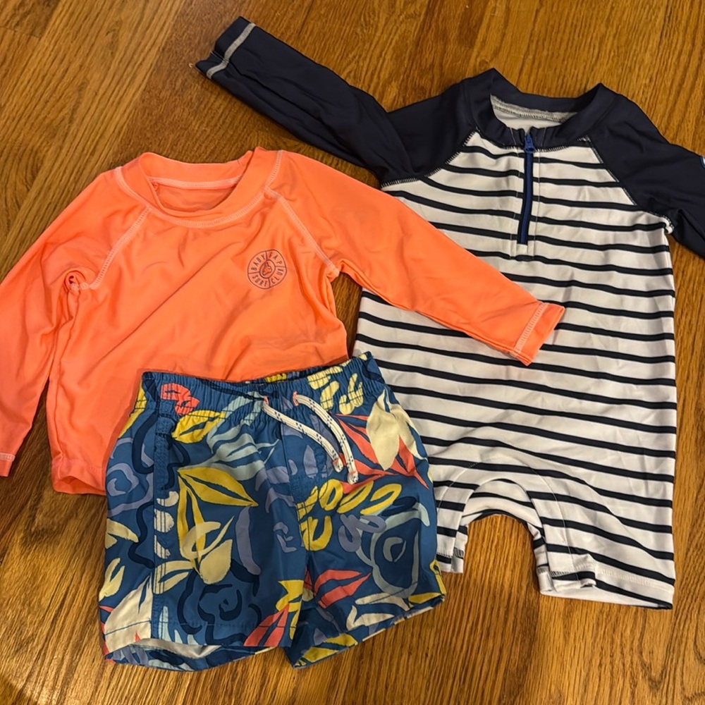 Baby/Toddler Mixed Swimwear - 3 pieces - from 6 to 18 months